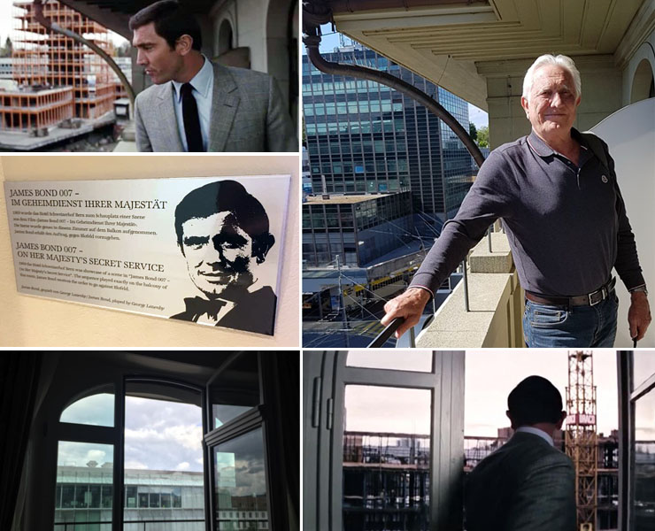 George Lazenby at the Hotel Schweizerhof Bern 1969 & 2019