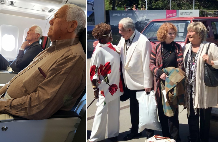 George Lazenby, Terence Mountain, Sylvana Henriques, Catherine Schell and Jenny Hanley