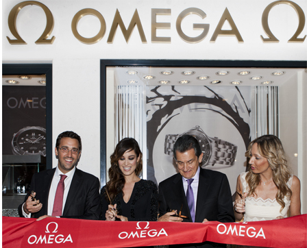 Actress Bérénice Marlohe has been added to OMEGA’s roster of brand ambassadors and participated in the opening of the brand’s new boutique in Venice