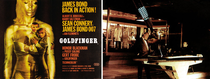 Goldfinger (1964) Quad poster [style A] and Laser Beam sequence