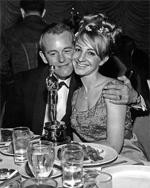Norman Wanstall and wife Jan at the 1965 Oscar ceremony