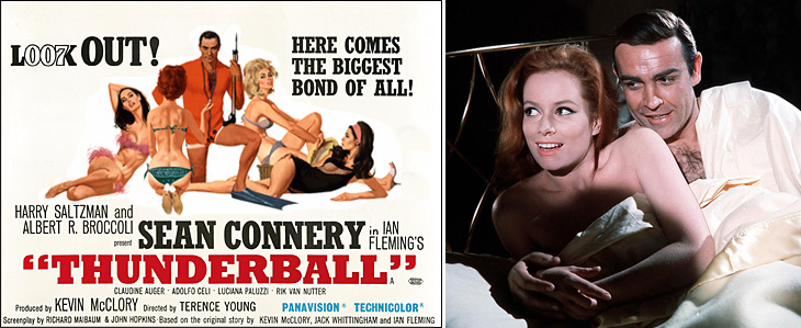 Thunderball (1965) - Luciana Paluzzi with Sean Connery as James Bond 007