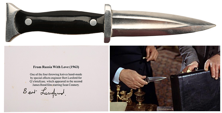 Lot #196 - Briefcase Throwing Knife From Russia With Love (1963)