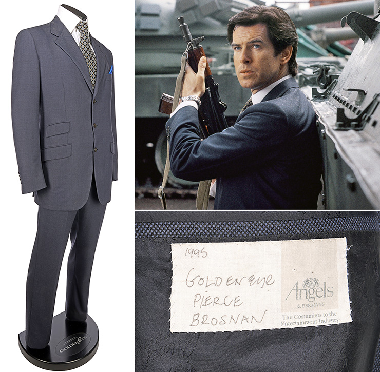 Lot #221 GoldenEye (1995) James Bond's Suit Display