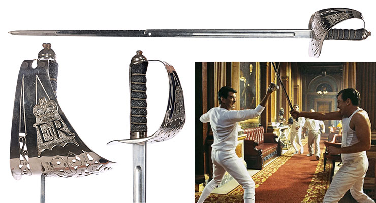 Lot #230 Die Another Day (2002) Peter Nelson Collection Bond and Gustav Graves’ Fencing Sabre