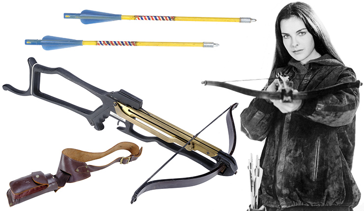 Lot #161 - Melina Havelock's Barnett Commando Crossbow & Bolt Quiver For Your Eyes Only (1981)