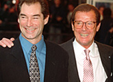 Timothy Dalton and Sir Roger Moore