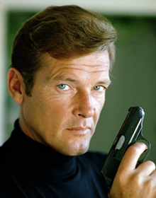 Roger Moore as James Bond in Live And Let Die (1973)