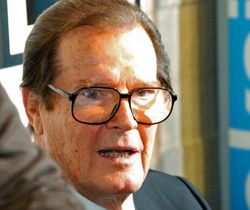 Sir Roger Moore publicises his autobiography ‘My Word Is My Bond’