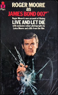 Roger Moore as James Bond 007 front cover