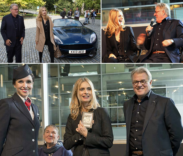 Jeroen Krabbe & Maryam d'Abo at the Rotterdam opening of 'Designing 007: 50 Years of Bond Style'.