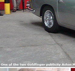 One of two publicity Aston Martin DB5's from Goldfinger