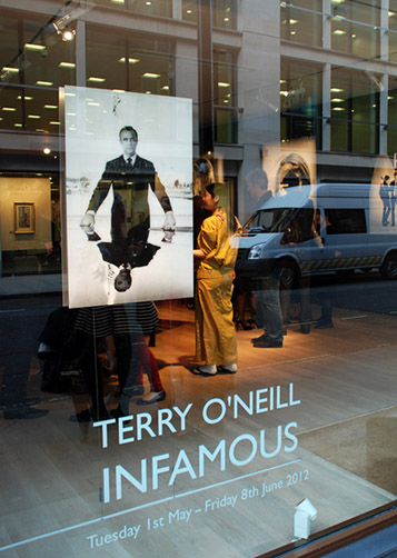 Terry O'Neill INFAMOUS exhibition featuring iconic Sean Connery James Bond photographs