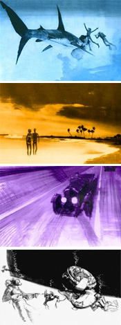 Thunderball concept drawings by Stephen Grimes