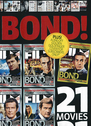 TOTAL FILM April 2008 Subscribers' Goldfinger GOLD cover!