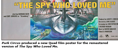 The Spy Who Loved Me Quad Poster - Park Circus reissue