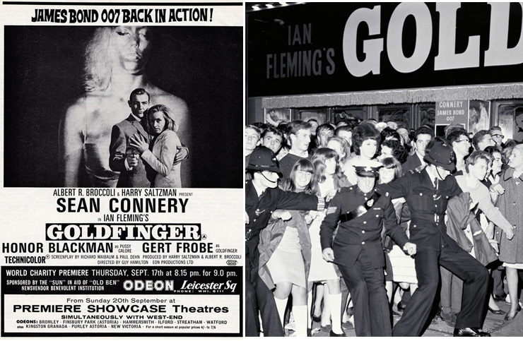 Goldfinger ODEON Leicester Square 17 September 1964