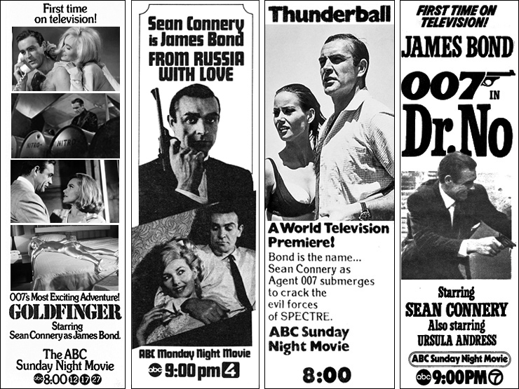 ABC James Bond film screening advertisements