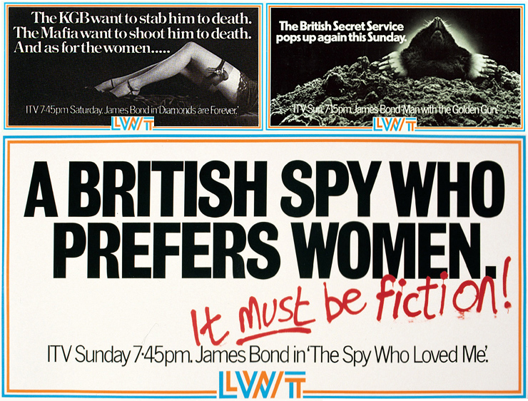 LWT James Bond underground posters