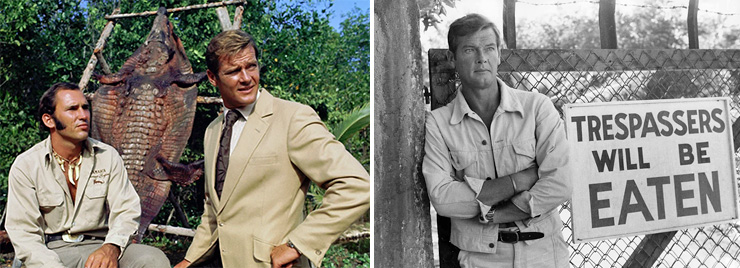 Roger Moore and Ross Kananga Live And Let Die (1973)