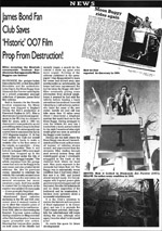 A report on how the Moon Buggy is saved from destruction appears in 007 MAGAZINE Issue #26