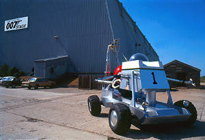 Moon Buggy photographed outside the 007 Stage at Pinewood Studios 1994