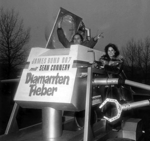 Lana Wood with the Moon Buggy in Munich