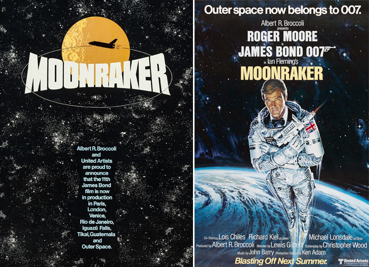 Moonraker pre-production/advance posters