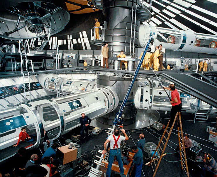 Moonraker space station set Paris 1978