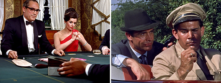 Sylvia Trench (Eunice Gayson) | James Bond (Sean Connery)