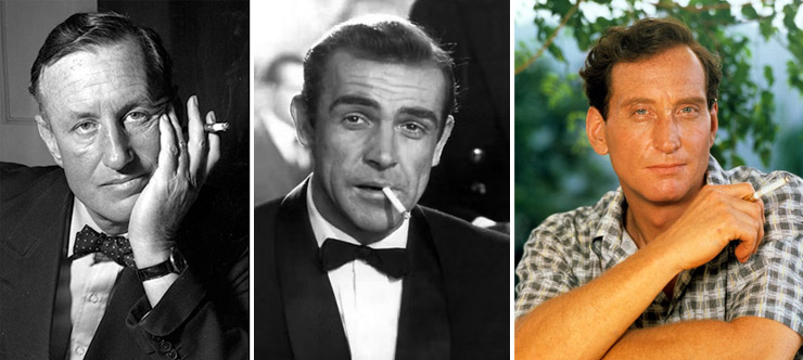 Ian Fleming, Sean Connery & Charles Dance