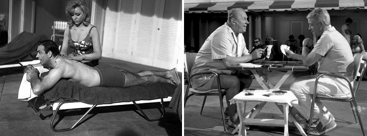 Sun lounger, table and two chairs Goldfinger (1964)