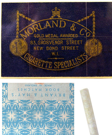 Morland & Co cigarette and matchbook