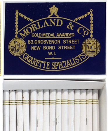 Morland & Co cigarette and matchbook