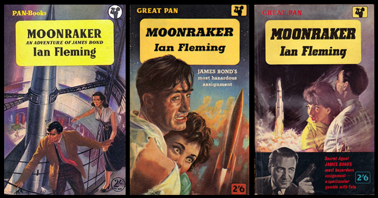 British Pan paperbacks were the visual inspiration for John Payne's proposed film version of MOONRAKER