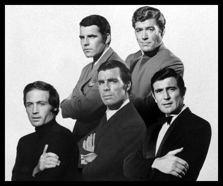 Hans De Vries, Anthony Rogers, John Richardson, Robert Campbell and George Lazenby.