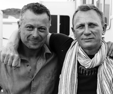 Fight Co-ordinator Oliver Schneider with Daniel Craig