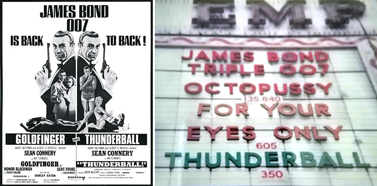 Goldfinger/Thunderball (1968) | James Bond triple-bill EMPIRE Leicester Square December 1983