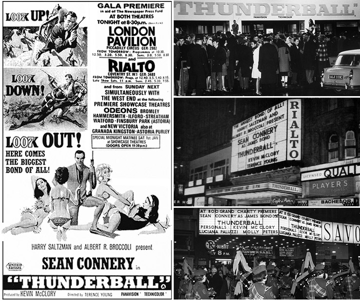 Thunderball London and Dublin Premieres