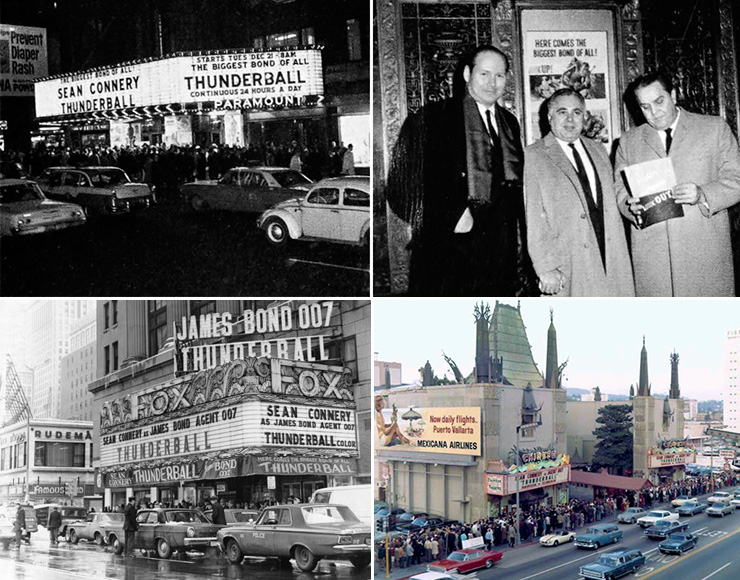 Thunderball US Premiere at the Paramount Theatre | Fox Theatre, Philadelphia | Grauman's Chinese Theatre, Los Angeles