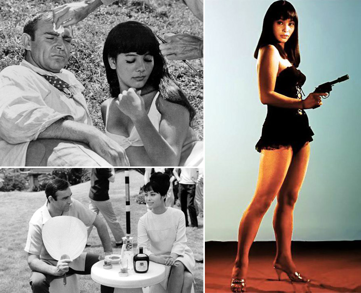 Sean Connery on location in Japan with Mie Jama & Akiko Wakabayashi