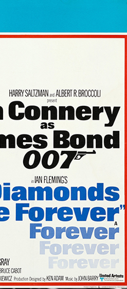 Diamonds Are Forever (1971) Qiuad-crown poster