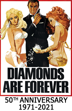 Diamonds Are Forever double-crown poster