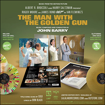 The Man With The Golden Gun La-La Land Records Limited Edition Gatefold Double-LP Vaiants