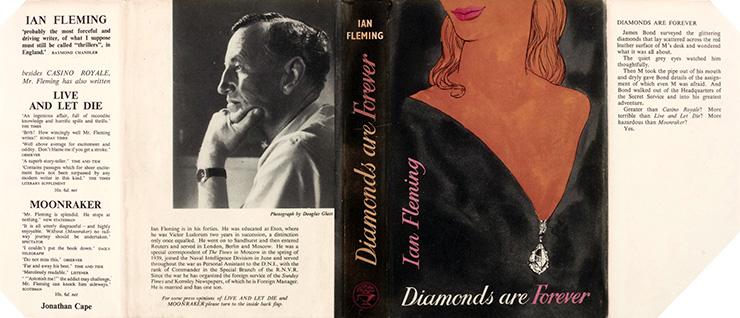 DIAMONDS ARE FOREVER Jonathan Cape dust jacket