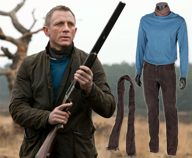 Lot #182 - James Bond’s Skyfall Manor Ensemble Including Hero Trousers Skyfall (2012)