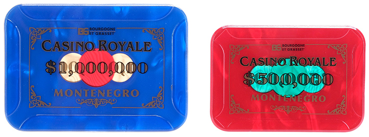 Pair of Promotional Casino Mini-Plaques Casino Royale (2006)