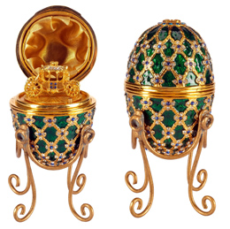 Lot #891 - Factory Entertainment Faberge Imperial Coronation Jewelled Egg Replica Prototype Octopussy (1983)