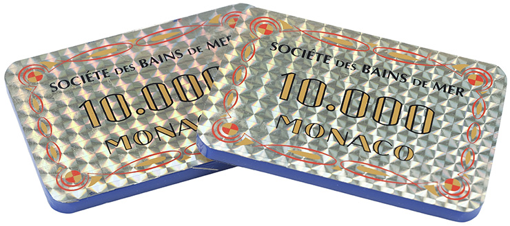 Pair of Casino de Monte Carlo $10,000 Plaques GoldenEye (1995)