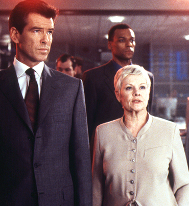 Pierce Brosnan, Colin Salmon and Judi Dench